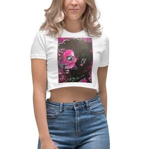 Raspberry Beret Crop Top